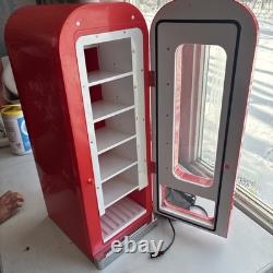Retro Coca Cola Vending Fridge 10 Can Machine Mini Soda Refrigerator Coke Cooler