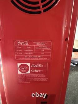 Retro Coca Cola Vending Fridge 10 Can Machine Mini Soda Refrigerator Coke Cooler