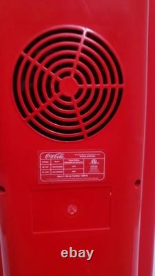 Retro Coca Cola Vending Fridge 10 Can Machine Mini Soda Refrigerator Coke Cooler