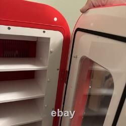 Retro Coca Cola Vending Fridge 10 Can Machine Mini Soda Refrigerator Coke Cooler