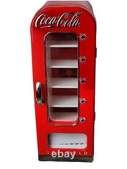 Retro Coca Cola Vending Fridge 10 Can Machine Mini Soda Refrigerator Coke Cooler