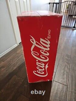 Retro Coca Cola Vending Fridge 10 Can Machine Mini Soda Refrigerator Coke Cooler