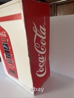 Retro Coca Cola Vending Fridge 10 Can Machine Mini Soda Refrigerator Coke Cooler