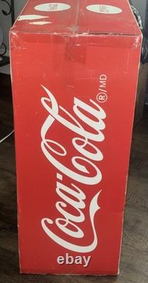 Retro Coca Cola Vending Fridge 10 Can Machine Mini Soda Refrigerator Coke Cooler