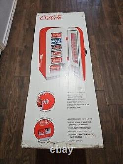 Retro Coca Cola Vending Fridge 10 Can Machine Mini Soda Refrigerator Coke Cooler