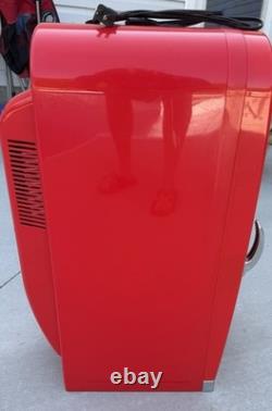 Retro Coca Cola Vending Fridge 10 Can Machine Mini Soda Refrigerator Coke Cooler