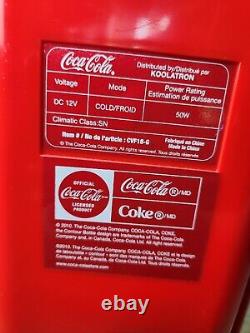 Retro Coca Cola Vending Fridge 10 Can Machine Mini Soda Refrigerator Coke Cooler