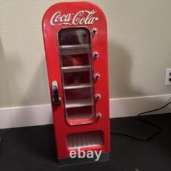 Retro Coca Cola Vending Fridge 10 Can Machine Mini Soda Refrigerator Coke Cooler