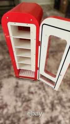 Retro Coca Cola Vending Fridge 10 Can Machine Mini Soda Refrigerator Cooler