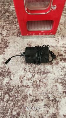 Retro Coca Cola Vending Fridge 10 Can Machine Mini Soda Refrigerator Cooler