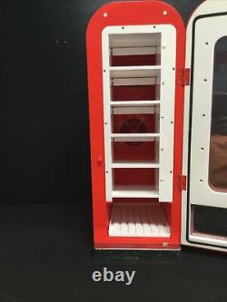 Retro Coca Cola Vending Fridge 10 Can Machine Mini Soda Refrigerator WORKING