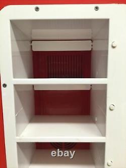 Retro Coca Cola Vending Fridge 10 Can Machine Mini Soda Refrigerator WORKING