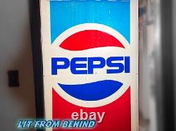 Retro Pepsi Cola 1987 Vending Machine Front Panel Vintage 80's 90's sign