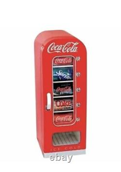 Reyro Coca Cola Upright Vending Machine Mini Pop Soda Refrigerator Coke Cooler