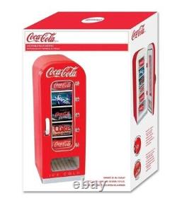 Reyro Coca Cola Upright Vending Machine Mini Pop Soda Refrigerator Coke Cooler