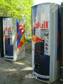 Royal 372 Red Bull Soda Vending Machine $1/$5 and Credit Card Capable
