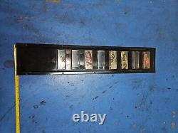 Royal Vendors 376 Soda Vending Machine 8 Select Selection Panel Buttons Switches