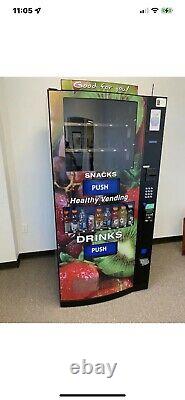 SEAGA Healthy You HY2100-9 COMBO SODA / SNACK VENDING MACHINE WithO ENTREE Used