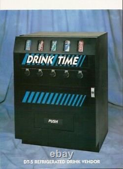 - SODA cold drink VENDING MACHINE-LIVE CAN DISPLAY -Dundas VM250