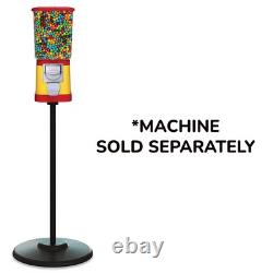 Single Black Metal Stand Square Base Candy Gumball Bulk Vending