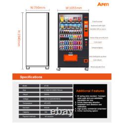Snack & Drink Combo Vending Machine Refrigerated Large 60 Slots Bill Acceptor