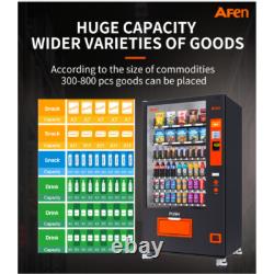 Snack & Drink Combo Vending Machine Refrigerated Large 60 Slots Bill Acceptor