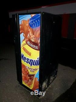 Soda Vending Machine. 10 Slot Selection. Nesquik logo. NICE