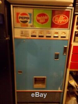 Soda machine cans pepsi dr pepper bubble up vintage vending