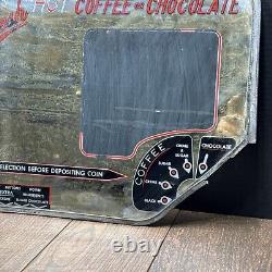 Stoner Cafe Vending Machine Glass Front Fresh Hot Coffee Or Chocolate Vintage