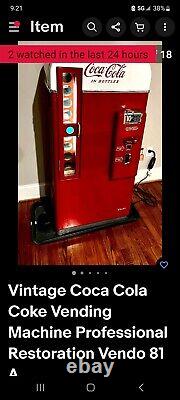 THIS LISTING CONTAINS FALSE INFORMATION! VENDO 81 A COKE MACHINE! Not MY Work