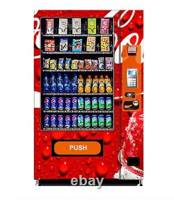 Touch Screen Coke Vending Machine Soda Snack Candy Combo Dispenser Cashless