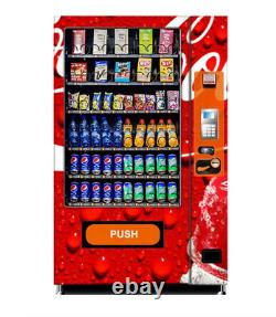 Touch Screen Coke Vending Machine Soda Snack Candy Dispenser Cashless SEE VIDEO