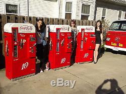 Two Professionally Restored Vendo 81 A D Coca Cola Coke Machines vmc 44 39 56