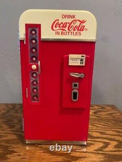 Updated Rare Working Coca Cola Vending Machine Enesco Music Teddy Bear workers