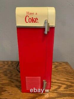 Updated Rare Working Coca Cola Vending Machine Enesco Music Teddy Bear workers