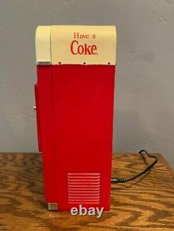 Updated Rare Working Coca Cola Vending Machine Enesco Music Teddy Bear workers