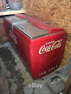 VINTAGE 1949 orig. Westinghouse WE10 Coca Cola Cooler 50's All There! VG