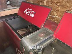 VINTAGE 1949 orig. Westinghouse WE10 Coca Cola Cooler 50's All There! VG