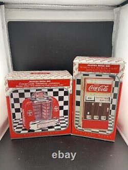 VINTAGE 1996 COCA-COLA COKE MINI VENDING MACHINE MUSIC BANK & Jukebox NEW