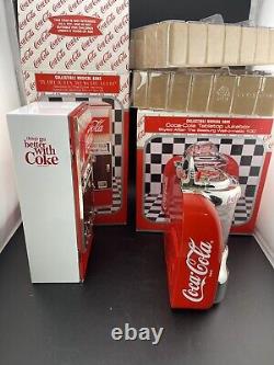 VINTAGE 1996 COCA-COLA COKE MINI VENDING MACHINE MUSIC BANK & Jukebox NEW