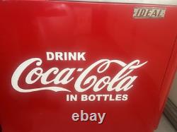 VINTAGE Coca-Cola IDEAL 55 SLIDER COOLER MACHINE Nice Shape