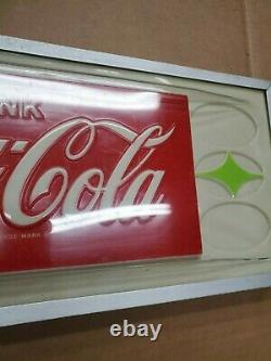 VINTAGE Drink Coca Cola Vending Machine Panel Sign Display