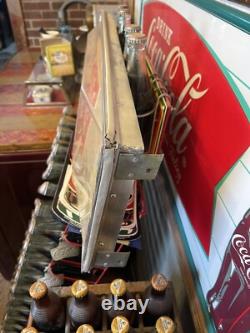 VINTAGE Drink Coca Cola Vending Machine Panel Sign Display