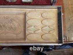 VINTAGE Drink Coca Cola Vending Machine Panel Sign Display