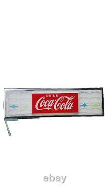 VINTAGE Drink Coca Cola Vending Machine Panel Sign Display. See Pics