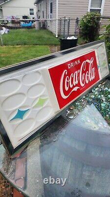 VINTAGE Drink Coca Cola Vending Machine Panel Sign Display. See Pics