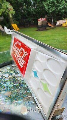 VINTAGE Drink Coca Cola Vending Machine Panel Sign Display. See Pics