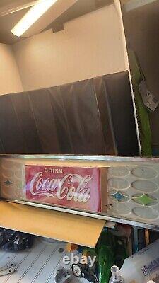 VINTAGE Drink Coca Cola Vending Machine Panel Sign Display. See Pics