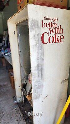 VINTAGE Drink Coca Cola Vending Machine Panel Sign Display. See Pics