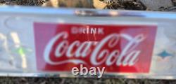 VINTAGE Drink Coca Cola Vending Machine Panel Sign Display Starburst